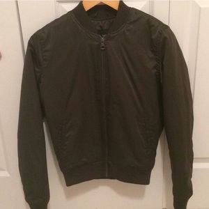 American Eagle Olive Green Bomber Jacket